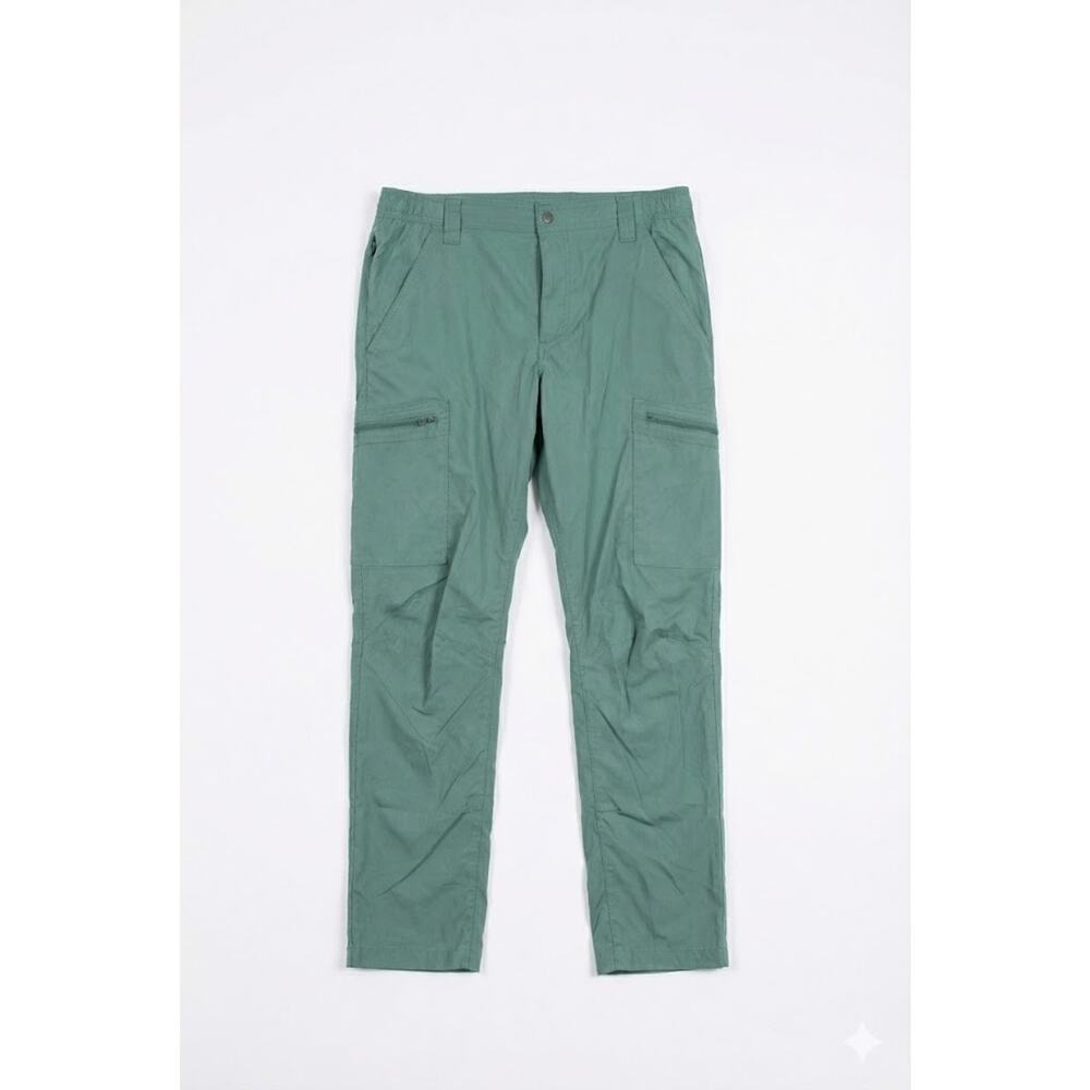 Lands' End Teal Cargo Pants Men's Medium M 32-34 Utility Hiking Technical